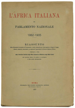 L'Africa italiana al Parlamento nazionale, 1882-1905