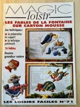 Les fables de La Fontaine sur carton mousse