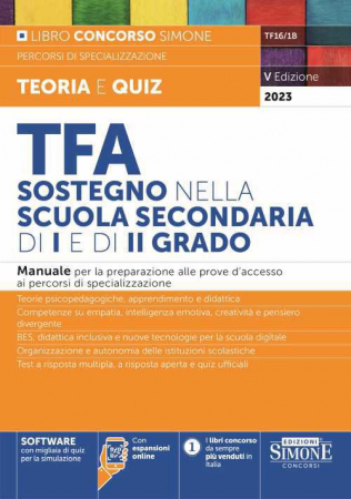 TFA, sostegno nella suola secondaria di 1. e 2. grado